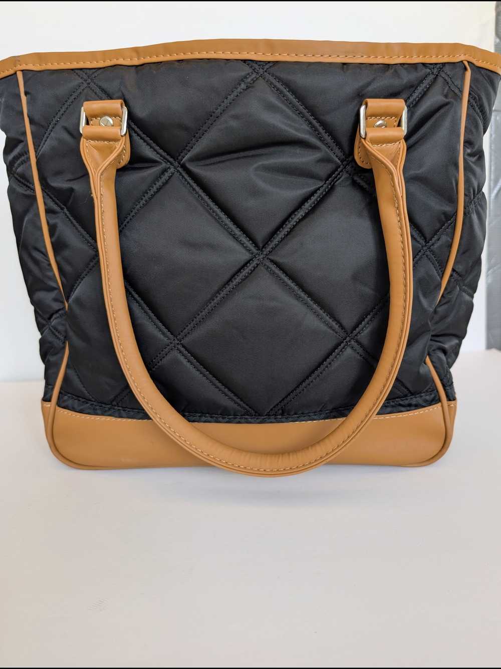 Callaway Women's Uptown Tote Bag with Travel Clutch Black/Tan - Picture 7 of 7